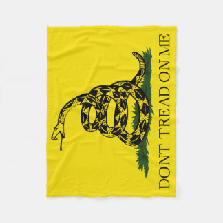 Dont me niet op de vlag van Gadsden Fleece Deken
