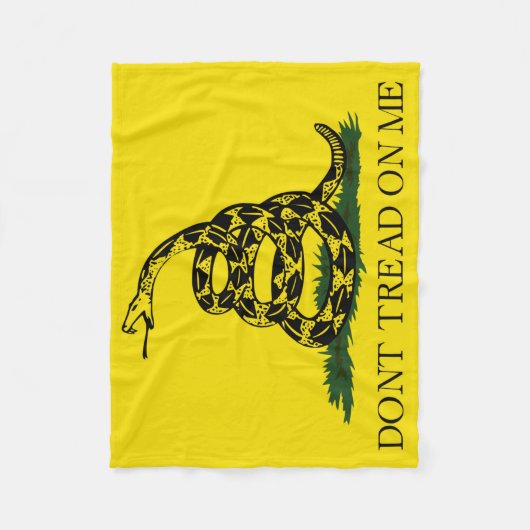 Dont me niet op de vlag van Gadsden Fleece Deken (Voorkant)