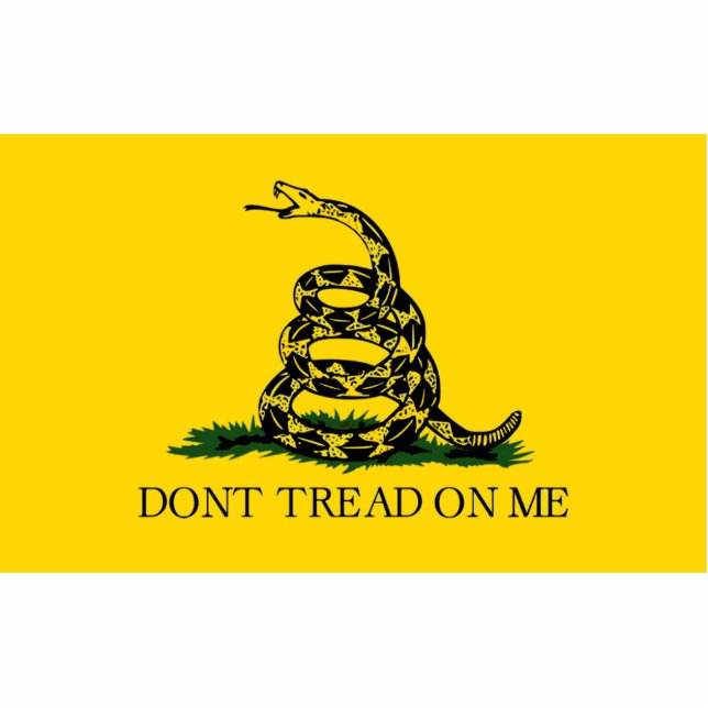 Dont me op me af - Gadsden vlag Staand Fotobeeldje (Voorkant)