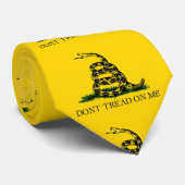 Dont me op me af - Gadsden vlag Stropdas (Opgerold)
