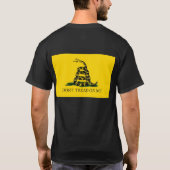 Dont me op me af - Gadsden vlag T-shirt (Achterkant)