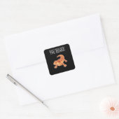 DONT MESS MET Bearing DRAgon Vierkante Sticker (Envelop)