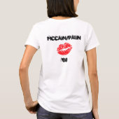 Dont Mess met een Hockey mama. T-shirt (Achterkant)