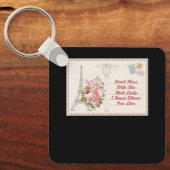 Dont Mess Met Mail Lady Carrier Mailwoman Post Sleutelhanger (Voorkant)