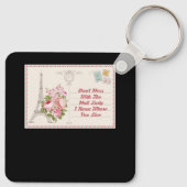 Dont Mess Met Mail Lady Carrier Mailwoman Post Sleutelhanger (Achterkant)