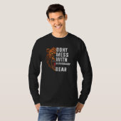 don't mess with Granddaddy bear   autism T-shirt (Voorkant volledig)