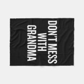 Dont Mess With Grandma  Fleece Deken (Voorkant (Horizontaal))