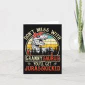 Don't Mess With Grannysaurus You'll Get Jurkicked  Kaart (Voorkant)