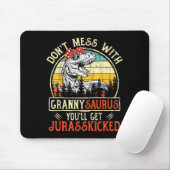 Don't Mess With Grannysaurus You'll Get Jurkicked Muismat (Met muis)