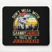 Don't Mess With Grannysaurus You'll Get Jurkicked  Muismat (Voorkant)