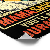 Dont Mess With Mamasaurus Youll Get Jurkicked Moth Poster (Hoek)
