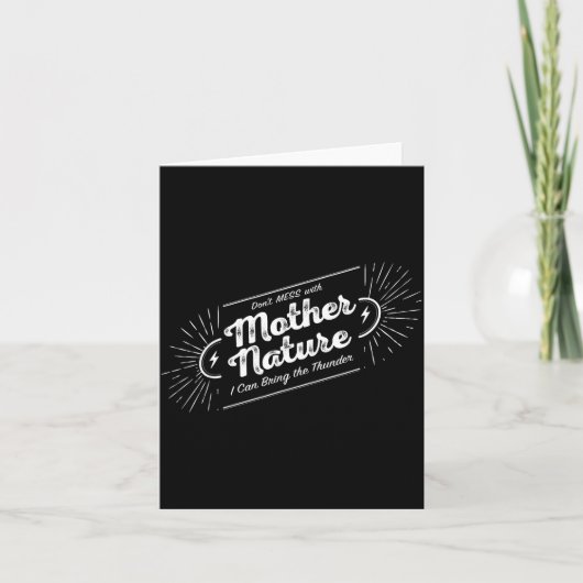 Don't Mess With Mother Nature  Kaart (Voorkant)