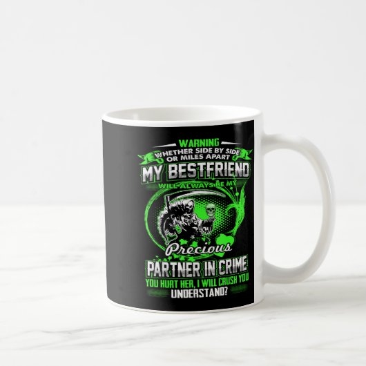 Don't Mess With My Friend  Koffiemok (Rechts)