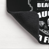 Don't Mess With My Pretty Daughter Shirt Father's  Muismat (Hoek)