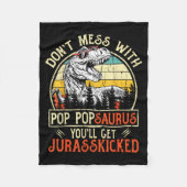 Don't Mess With P Psaurus You'll Get Jurkicked Fleece Deken (Voorkant)