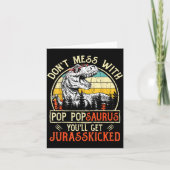 Don't Mess With P Psaurus You'll Get Jurkicked  Kaart (Voorkant)