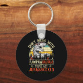 Don't Mess With Pawpawsaurus You'll Get Jurkicked Sleutelhanger (Voorkant)