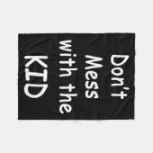 Don't Mess With The Kid  Fleece Deken (Voorkant (Horizontaal))