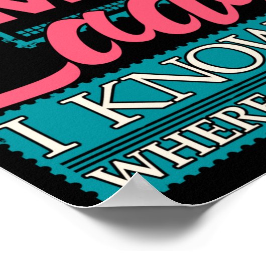 Don't Mess With The Mail Lady - Mailwoman Mail Car Poster (Hoek)