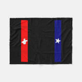 Don't Mess With Trans Kids Texas Pride Protect Tra Fleece Deken (Voorkant (Horizontaal))