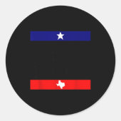 Don't Mess With Trans Kids Texas Pride Protect Tra Ronde Sticker (Voorkant)