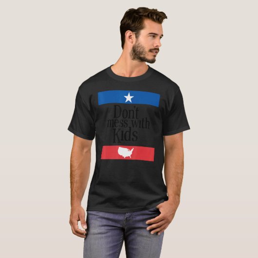 Don't Mess With Trans Kids Texas Protect Trans Kid T-shirt (Voorkant volledig)