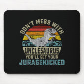 Don't Mess With Unclesaurus You'll Get Jurkicked U Muismat (Voorkant)