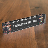  "Don't Mix 'Em" custom desk bord Naambordje (Zijkant)