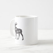 Don't Moose With Me Distressed Animal Lover Gift  Koffiemok (Voorkant links)