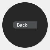 Don't New York My Florida On Back  Ronde Sticker (Voorkant)