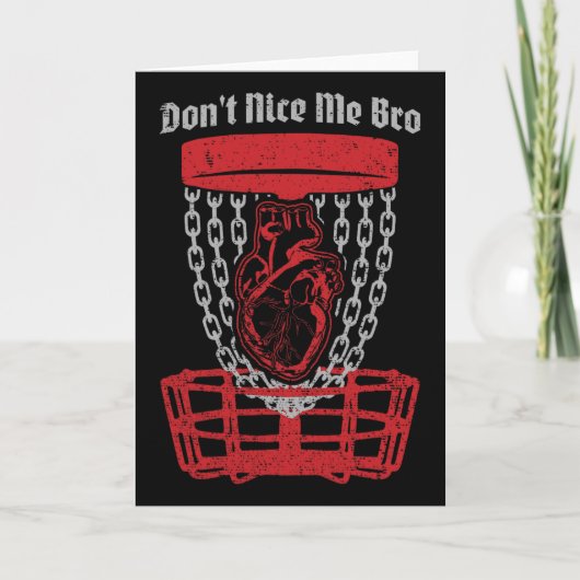 Don't Nice Me Bro Discgolf Speler Sket Anatomisch Kaart (Voorkant)