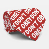 Don't Obey Portland Frog Protest Stropdas (Opgerold)