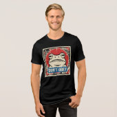 Don't Obey Portland Frog Protest Tri-Blend Shirt (Voorkant volledig)