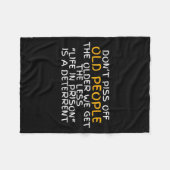 Don't Off Old People Life In Prison  Fleece Deken (Voorkant (Horizontaal))