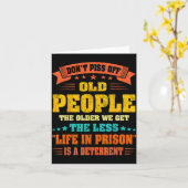 Don't Off Old People - The Older We Get The Less L Kaart (Gele Bloem)