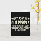 Don't Off Old People The Older We Get The Less Lif Kaart (Gele Bloem)