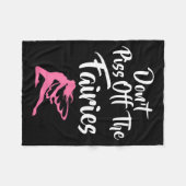 Don't Off The Fairies Fairytale Fantasy Fairy  Fleece Deken (Voorkant (Horizontaal))