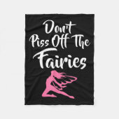 Don't Off The Fairies Fairytale Fantasy Fairy  Fleece Deken (Voorkant)