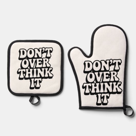 Don't Over Think It! Ovenwant & Pannenlap Set (Voorkant)