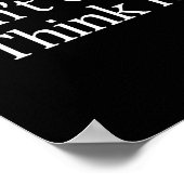 Don't Over Think It -  Poster (Hoek)