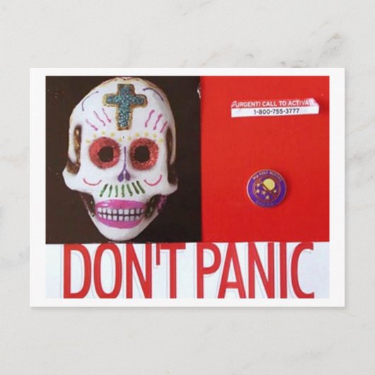 DONT PANIC BRIEFKAART (Voorkant)