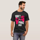 Don't Panic Bro Gaming Koppel T-Shirt (Voorkant volledig)
