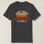 Dont Panic Funny Skydiving T-shirt (Design voorkant)