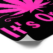 Don't Panic It's Organic Marijuan Weed T Leaf Ston Poster (Hoek)