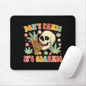 Don't Panic It's Organic Weed Skull Muismat (Met muis)