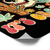 Don't Panic It's Organic Weed Skull Poster (Hoek)