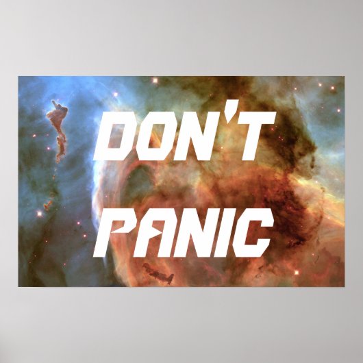 DON'T PANIC POSTER (Voorkant)