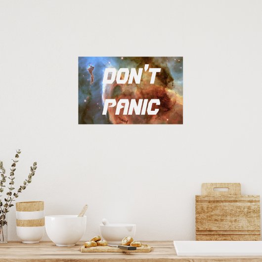 DON'T PANIC POSTER (Keuken)
