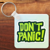 Don't Panic premium design Keychain (Voorkant)