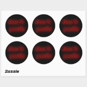 DON'T PANIC RONDE STICKER (Vel)